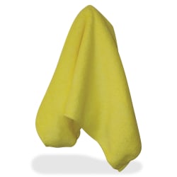 Impact Products Yellow Microfiber Cloths - Cloth - 16" Width x 16" Length - 12 / Bag - Yellow