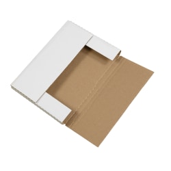 Partners Brand Multi-Depth Bookfold Mailers, 12 1/8" x 9 1/8" x 1", White, Pack Of 50