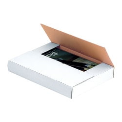 Partners Brand Multi-Depth Bookfold Mailers, 15" x 11 1/8" x 2", White, Pack Of 50
