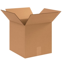 Partners Brand Corrugated Boxes, 12"L x 12"W x 12"H, Kraft, Pack Of 25
