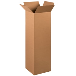 Partners Brand Tall Corrugated Boxes, 12" x 12" x 40", Kraft, Pack Of 15
