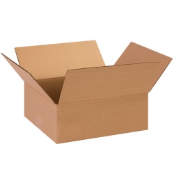 Partners Brand Flat Corrugated Boxes, 13" x 11" x 5", Kraft, Pack Of 25
