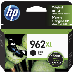 HP 962XL High-Yield Black Ink Cartridge, 3JA03AN