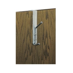 Safco® Over-The-Door Coat Hook, 8 1/2"H x 1 1/2"W x 4 1/4"D, Silver