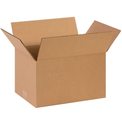 Partners Brand Corrugated Boxes, 14" x 10" x 8", Kraft, Pack Of 25