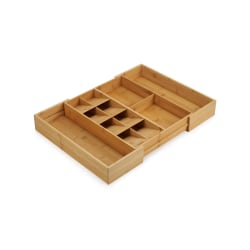 Joseph Joseph 2-Compartment Drawer Organizer, 2-1/2"H x 12-1/2"W x 15-1/2"D, Brown