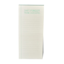 Gartner Studios® Printed Design Magnetic List Pad, 4" x 9", "Don't Forget To Be Awesome"/Beige, 100 Sheets