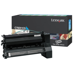 Lexmark™ X782X1CG Cyan Extra-High Yield Toner Cartridge