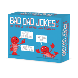 2026 Willow Creek Press Page-A-Day Daily Desk Calendar, 6-1/4" x 5-1/2", Bad Dad Jokes, January To December, 53942