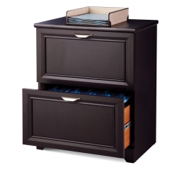 Realspace® Magellan 23-1/2"W x 16-9/16"D Lateral 2-Drawer File Cabinet, Espresso