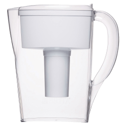 Brita® Space Saver 6-Cup Water Filter Pitcher, White