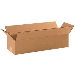 Partners Brand Long Corrugated Boxes, 18"L x 6"H x 4"W, Kraft, Pack Of 25