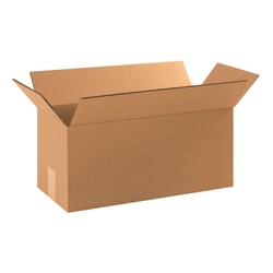 Partners Brand Long Corrugated Boxes, 18" x 8" x 8", Kraft, Pack Of 25