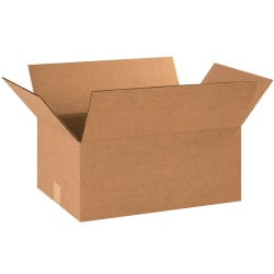 Partners Brand Corrugated Printer's Boxes, 18" x 12" x 8", Kraft, Pack Of 25