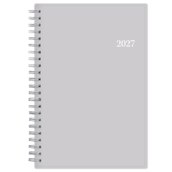 2027 Passages Solid Gray Weekly/Monthly Planner 5x8