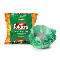 Folgers® Classic Roast Decaffeinated Coffee Filter Packs, 0.9 Oz., Box Of 40