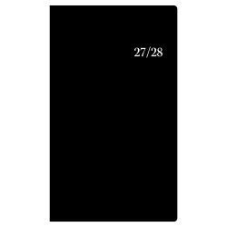 2027 Passages Solid Black Monthly Planner (24-Month) 3.625x6.125