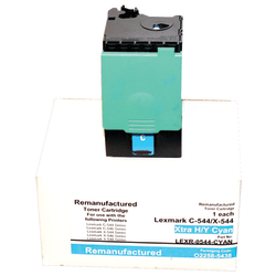 M&A Global Remanufactured Cyan High Yield Toner Cartridge Replacement For Lexmark™ C544X2CG, C544X2CG-CMA