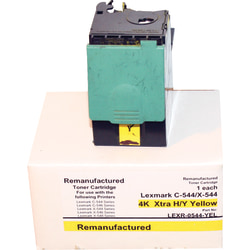 M&A Global Remanufactured Yellow High Yield Toner Cartridge Replacement For Lexmark™ C544X2YG, C544X2YG