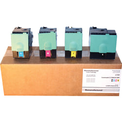 M&A Global Remanufactured Black; Cyan; Magenta; Yellow High Yield Toner Cartridge Replacement For Lexmark™ C544, Pack Of 4