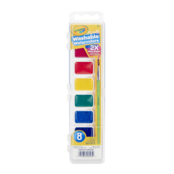 Crayola® Washable Watercolor Set With Brush, Assorted Colors