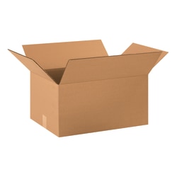 Partners Brand Corrugated Boxes, 20" x 14" x 10", Kraft, Pack Of 20