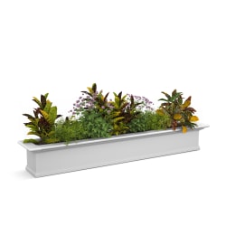 Mayne Yorkshire Window Box Planter, 6', White