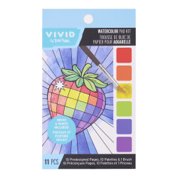 Vivid by Brea Reese Mini Watercolor Dot Pad Kit, Disco Fruit, 3-1/4" x 5-3/4", Total Qty 1