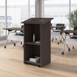 Bush Business Furniture Envision Stand Up Lectern, 29"W x 48"H, Storm Gray, Standard Delivery