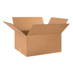 Partners Brand Corrugated Boxes, 24" x 20" x 12", Kraft, Pack Of 10