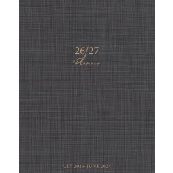 Willow Creek Press Monthly Academic Booklet Planner, 7-1/2" x 9-1/2", Graphite Grid, July 2026 - June 2027, Total Qty 1
