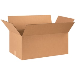 Partners Brand Corrugated Boxes, 28" x 16" x 12", Kraft, Pack Of 10