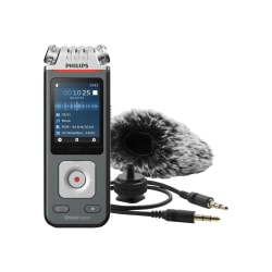 Philips Digital Voice Tracer DVT7110 - Voice recorder - 8 GB - chrome, anthracite