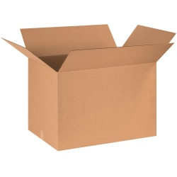 Partners Brand Corrugated Boxes, 30" x 20" x 20", Kraft, Pack Of 10