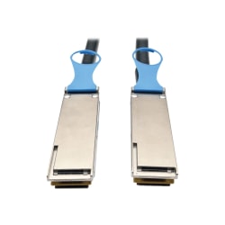 Eaton Tripp Lite Series QSFP28 to QSFP28 100GbE Passive DAC Cable (M/M), QSFP-100G-CU2M Compatible, 2M (6.56 ft.) - InfiniBand cable - QSFP28 (M) to QSFP28 (M) - 6.6 ft - SFF-8665/IEEE 802.3bj - passive - black