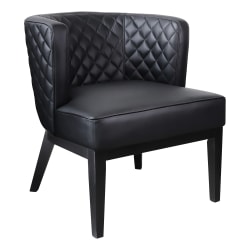 Boss Office Products Ava CaressoftPlus Accent Chair, Black