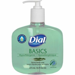 Dial Basics Liquid Hand Soap, Floral Scent, 16 Oz, Green