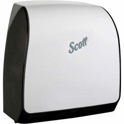 Scott Slimroll Towel Dispenser - Touchless Dispenser - 13" H x12.7" W x 7.2" D - Plastic - Anit-bacterial - White - 47091
