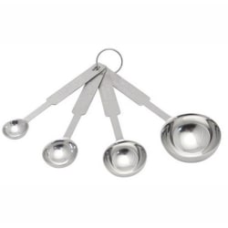 Vollrath Measuring Spoon Set, Silver