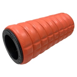 GoFit® Revolve Roller® with 9 Low Profile Adaptive Massage Rings, 13", Orange