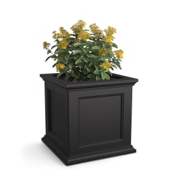 Mayne Fairfield Planter, 20"H, Black
