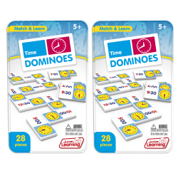 Junior Learning Time Domino Sets, Pack of 2 Sets
