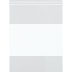 Office Depot® Brand 2-Mil White Block Reclosable Poly Bags, 2" x 2", Case Of 1,000