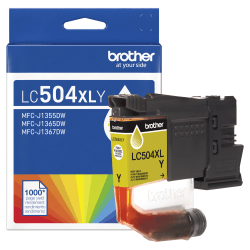 Brother LC504XLY Yellow High Yield Ink Cartridge