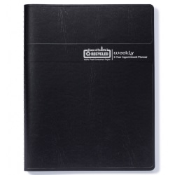 House Of Doolittle Professional Weekly Planner, 8-1/2" x 11", Black, 24 Months, January-December
