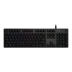 Logitech G G512 - Keyboard - backlit - USB - QWERTY - English - key switch: GX Blue - carbon