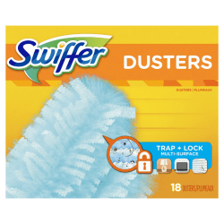 Swiffer® Dry Sweeping Cloth Refills, Unscented, 9 1/2" x 7 5/8", Pack Of 18 Cloths