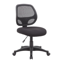 Boss Office Products Commercial Grade Ergonomic Mesh High-Back Task Chair, Black
