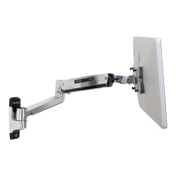 Ergotron LX HD - Mounting kit (extension adapter, VESA adapter, sit-stand arm, wall mount base) - for LCD display - polished aluminum - screen size: up to 46"