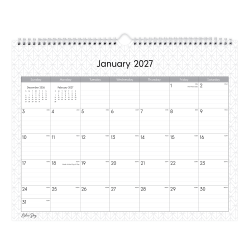 2027 Blue Sky Enterprise Monthly Wall Calendar, 15x12, 0%, Enterprise, Jan-Dec, RY27
